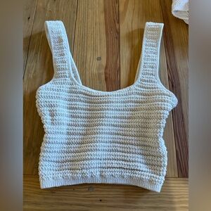 H&M White Knit Tank Top